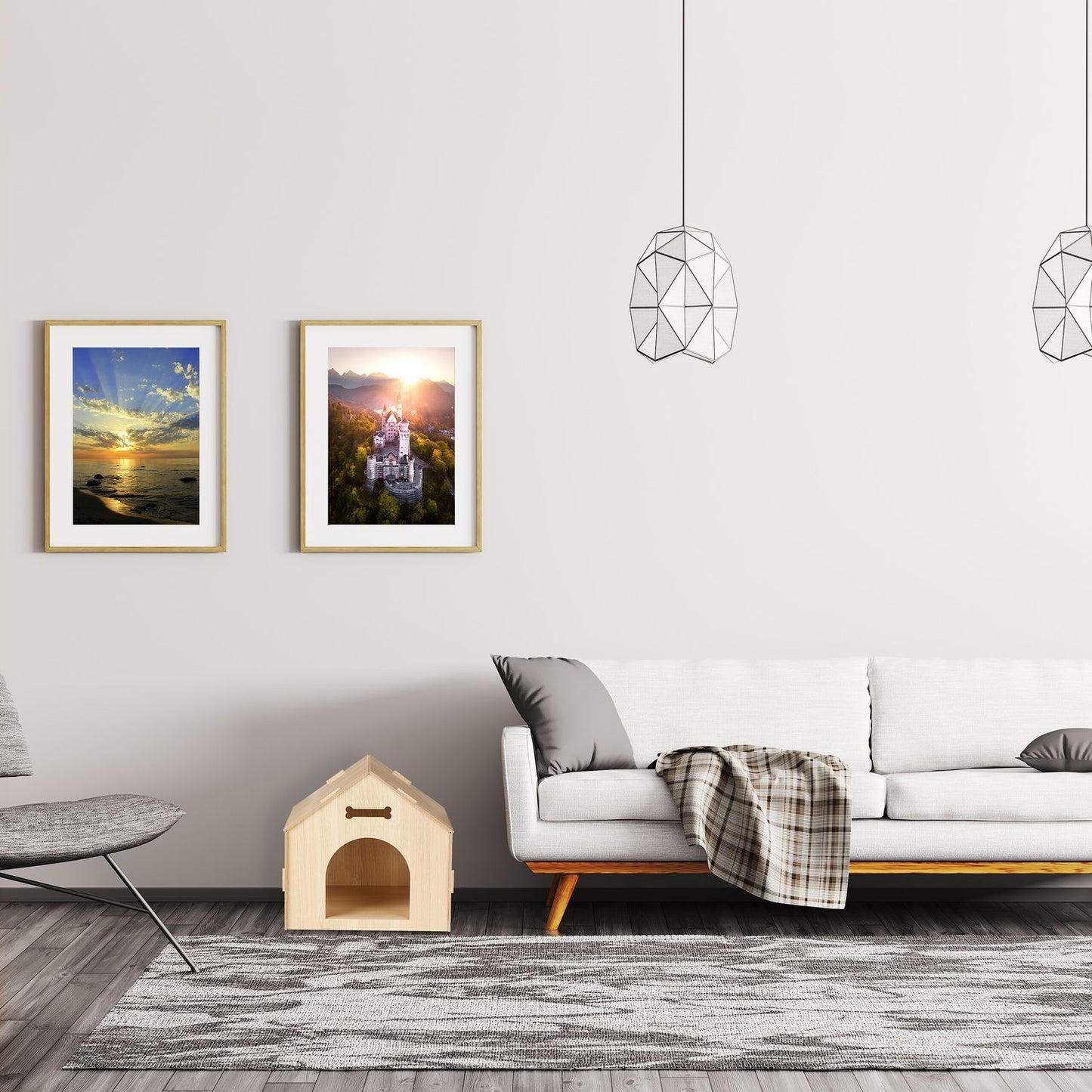 Dog house for indoor use to build yourself