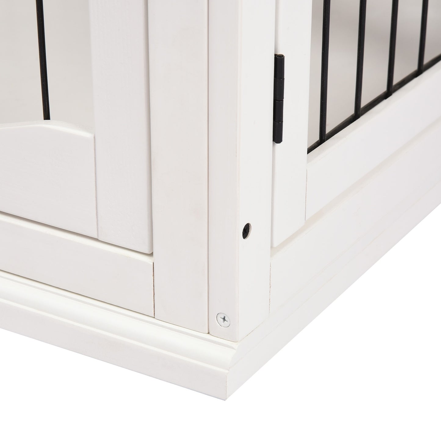 Small dog dog kennel, indoor cage, white 81x58.5x66 cm