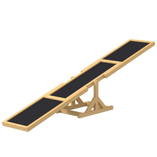 Dog Agility seesaw in wood, non-slip, 180 cm, under 30 kg
