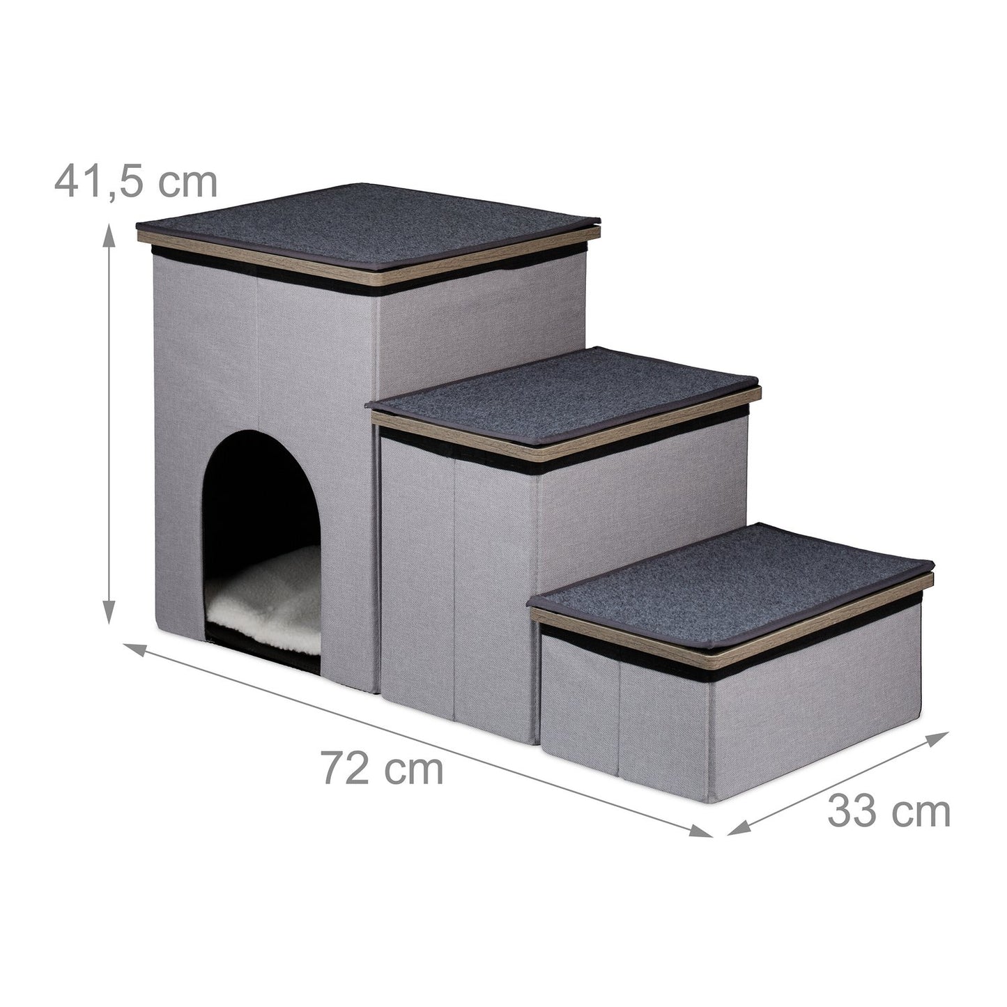 Dog stairs 3 steps with a comfortable height