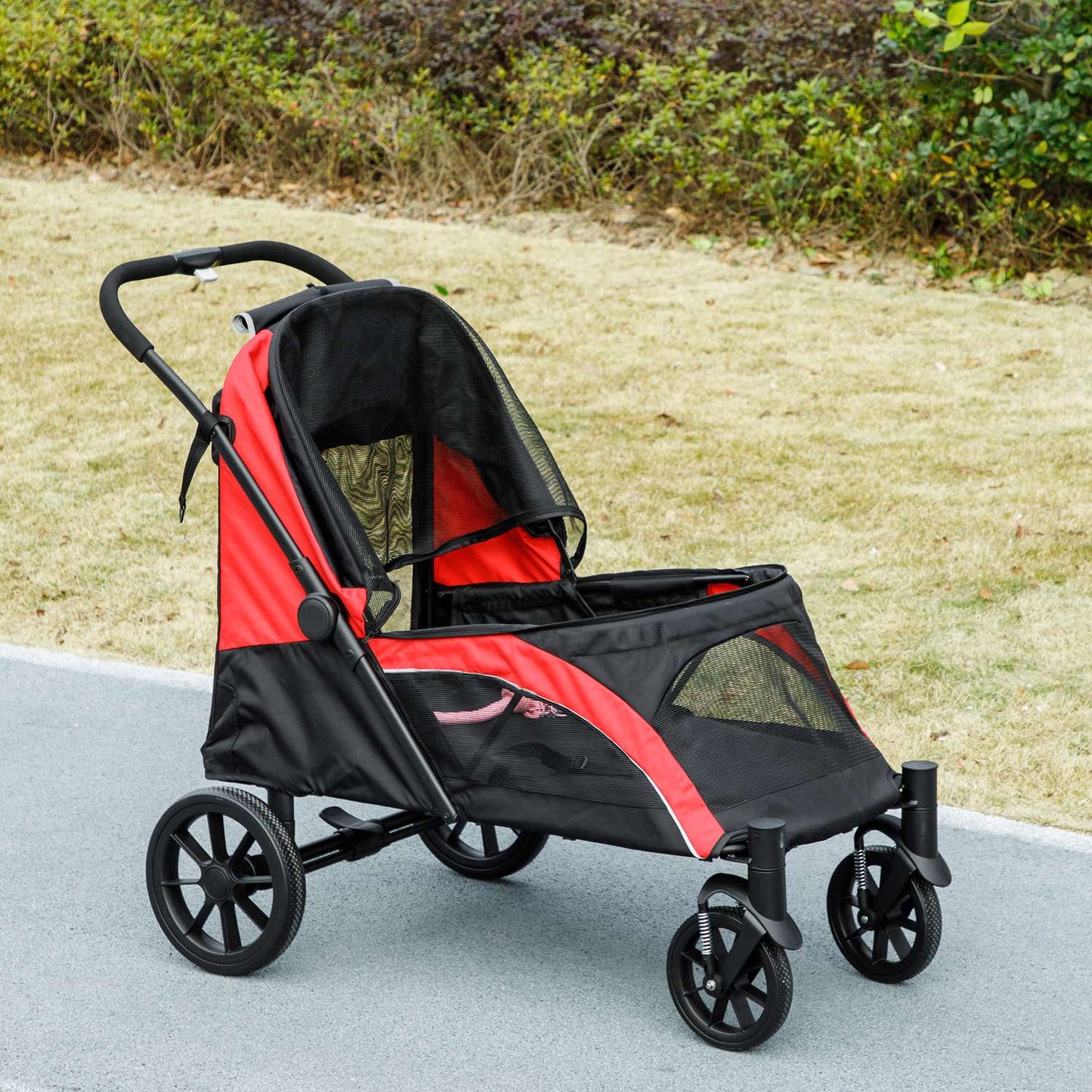 Collapsible pet carriage for large dogs and cats, up to 30 kg