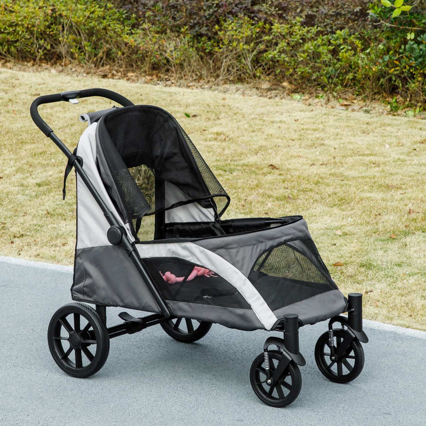 Collapsible pet carriage for large dogs and cats up to 30 kg