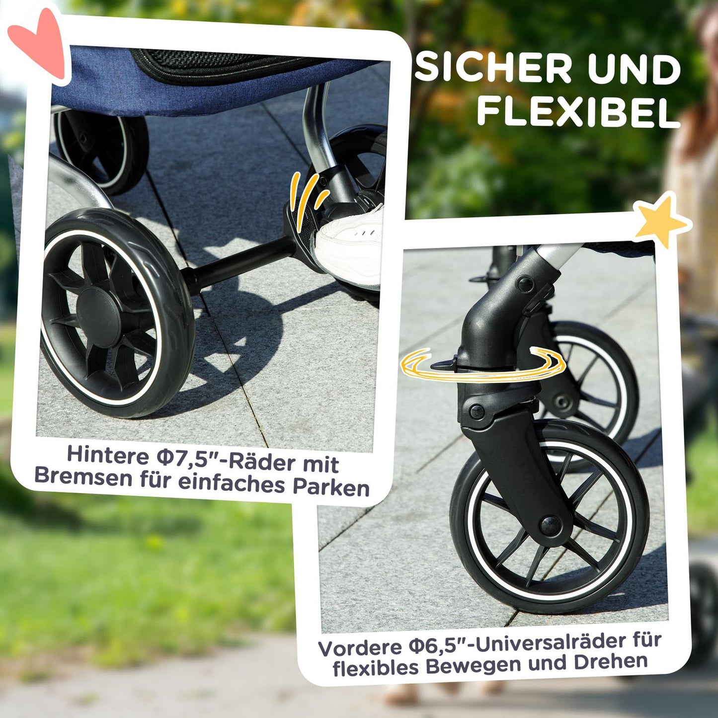 Easily collapsible pet carriage, aluminum, up to 10 kg