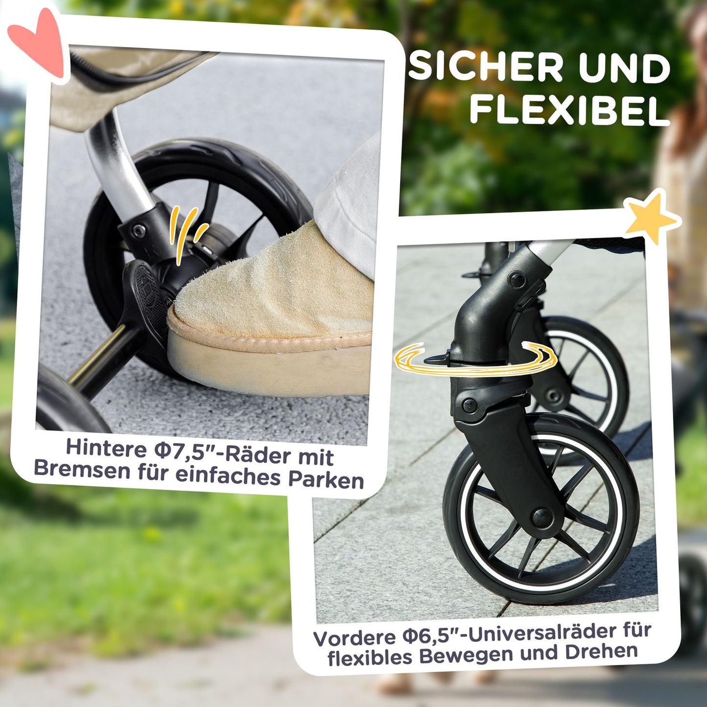 Collapsible aluminum pet cart, up to 10 kg, Khaki