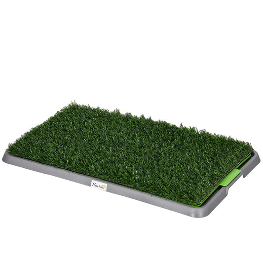 Dog potty training tray with 2 grass mats, 67 x 41 cm