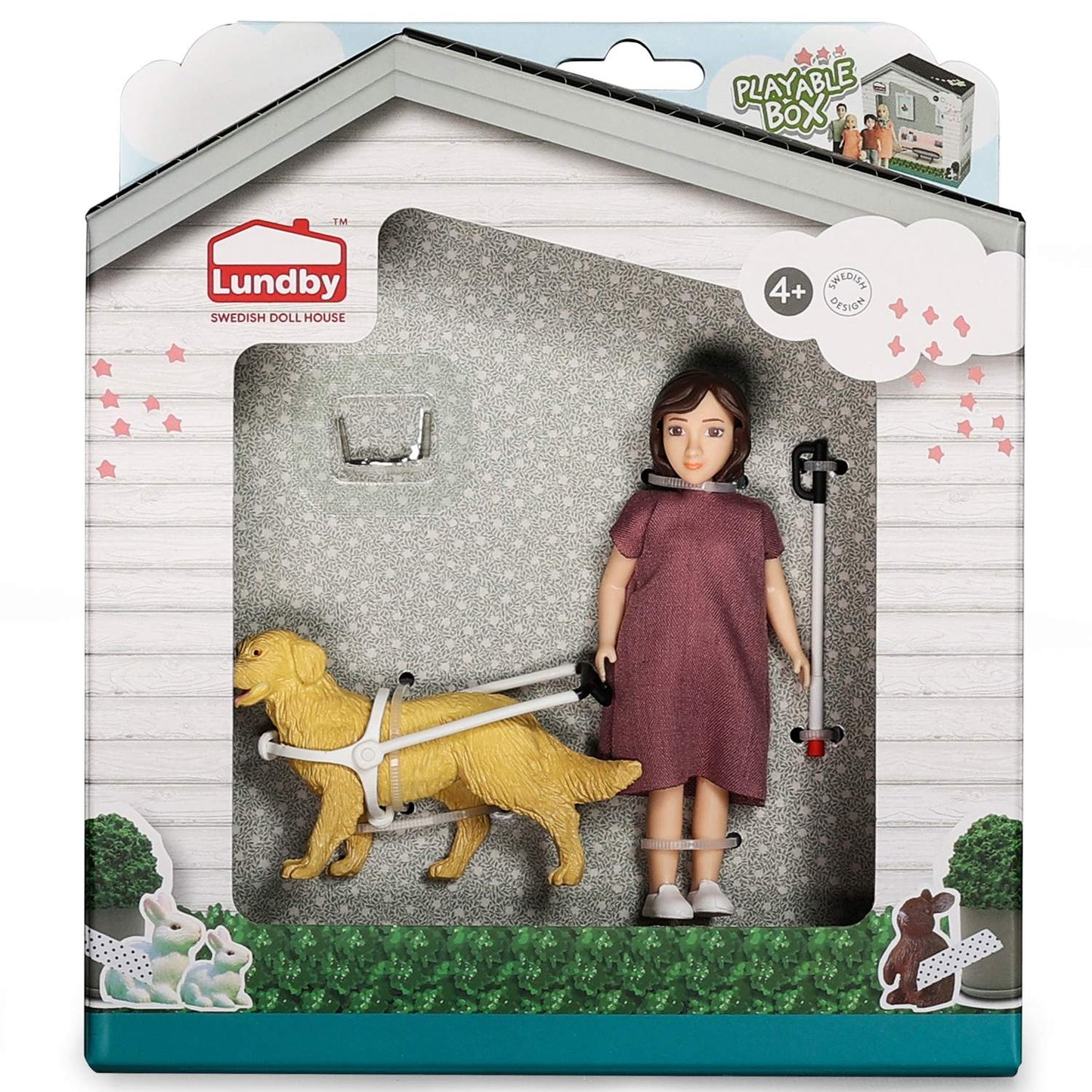 Doll Blind Cane Dog