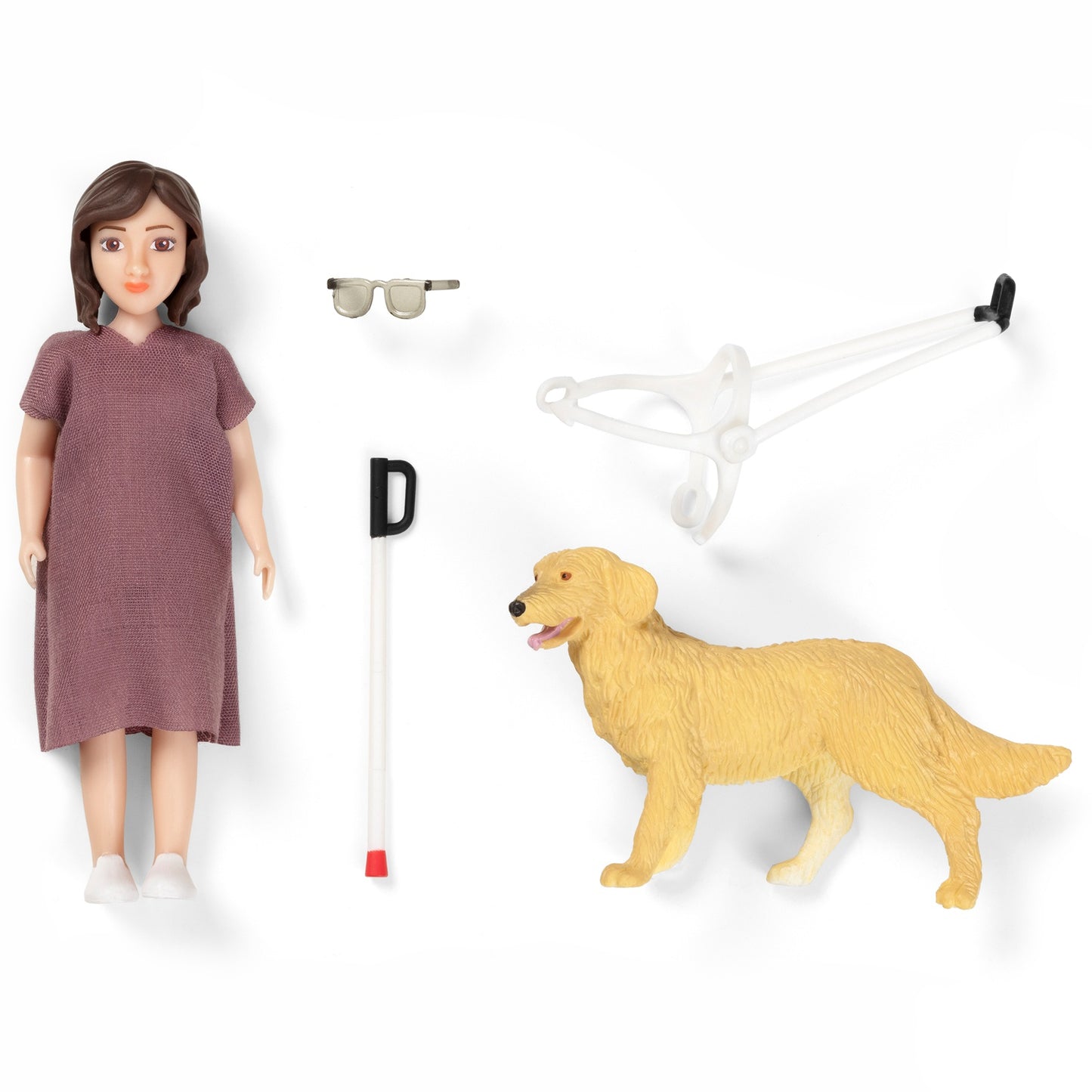 Doll Blind Cane Dog