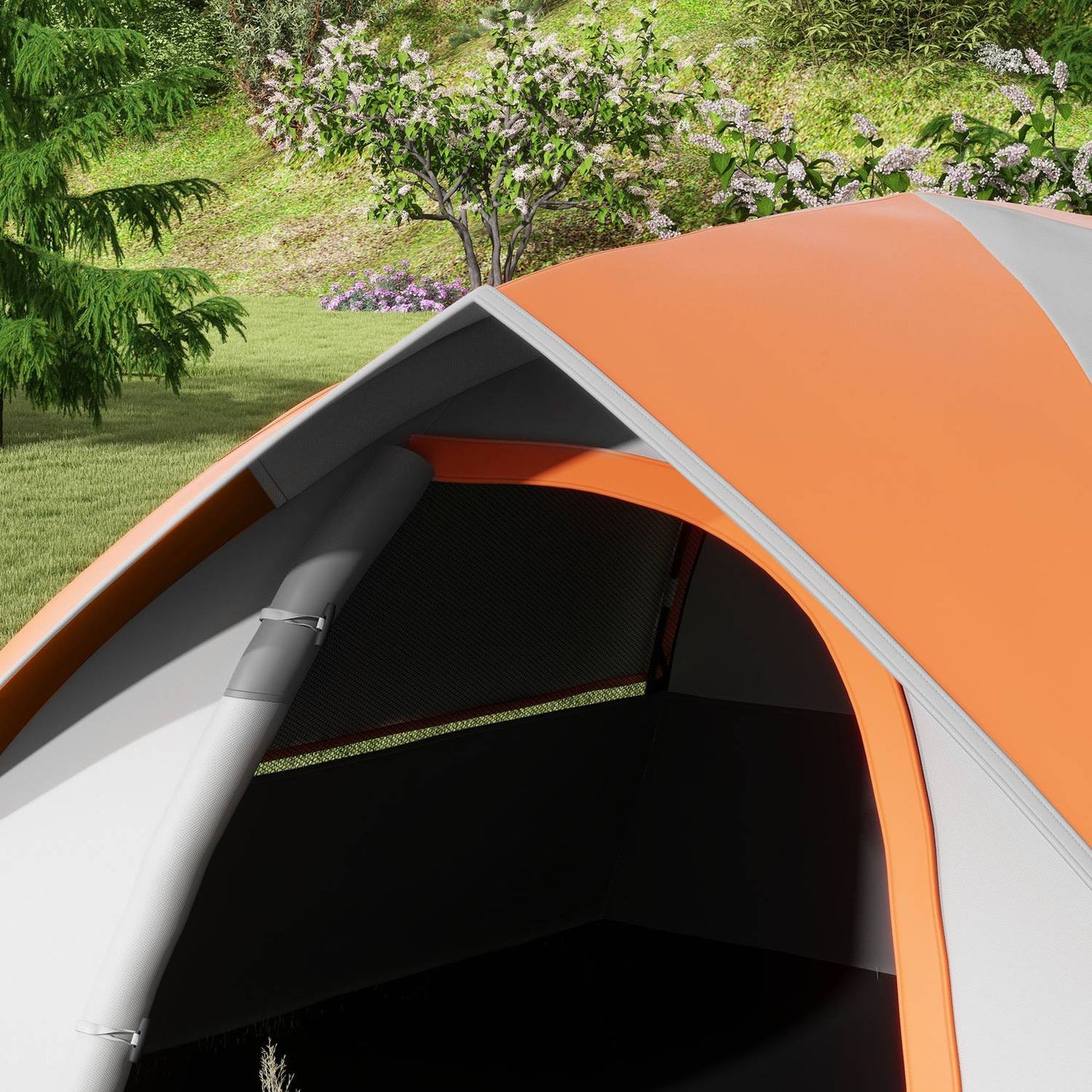 Waterproof dome tent for 2 people, light and stable