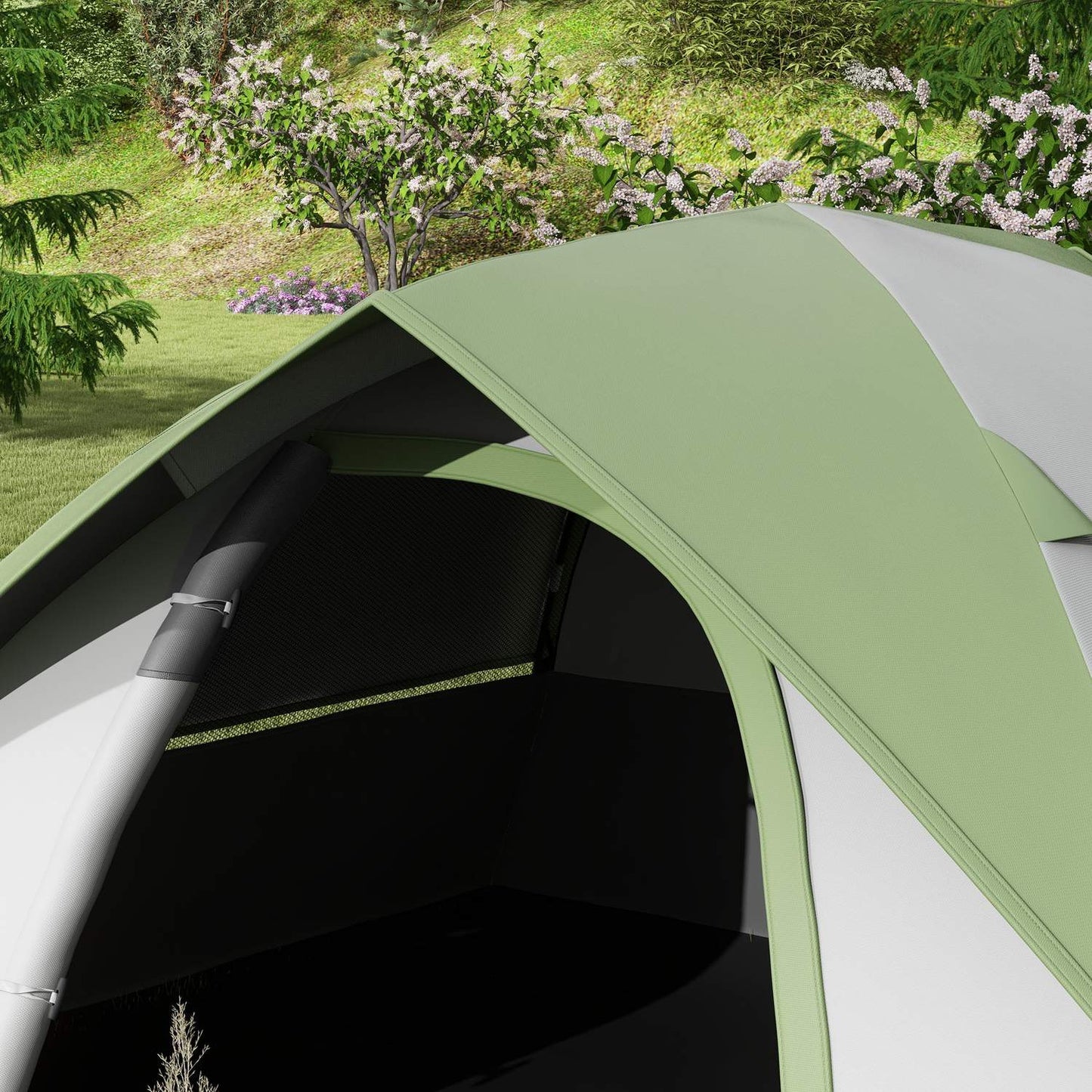 Waterproof dome tent for 2 people - light and stable