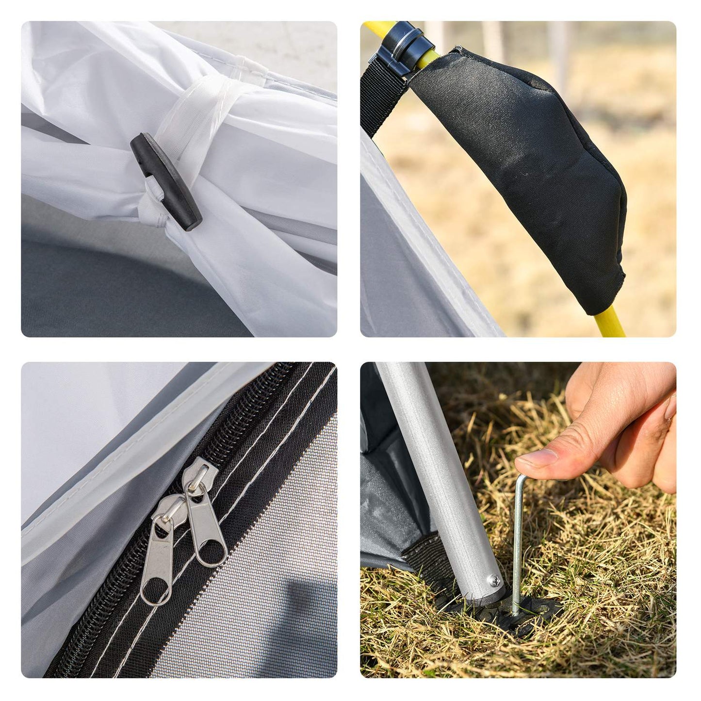 4-person dome tent, lightweight and waterproof for camping