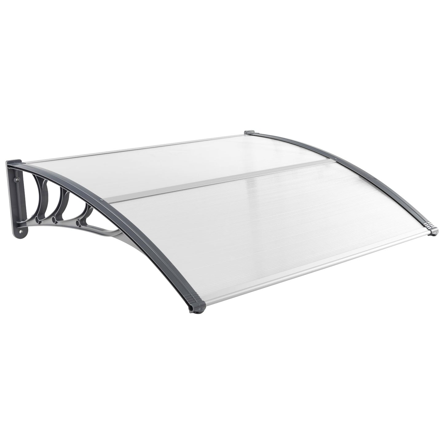 Door Canopy 122x99 cm – Grey/Silver, Weather Resistant