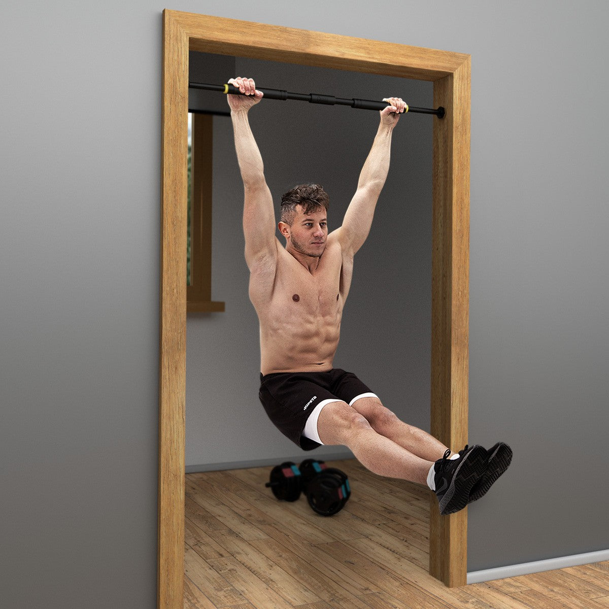 Door Gym Bar, Adjustable 90-130 cm, Home Workout Equipment