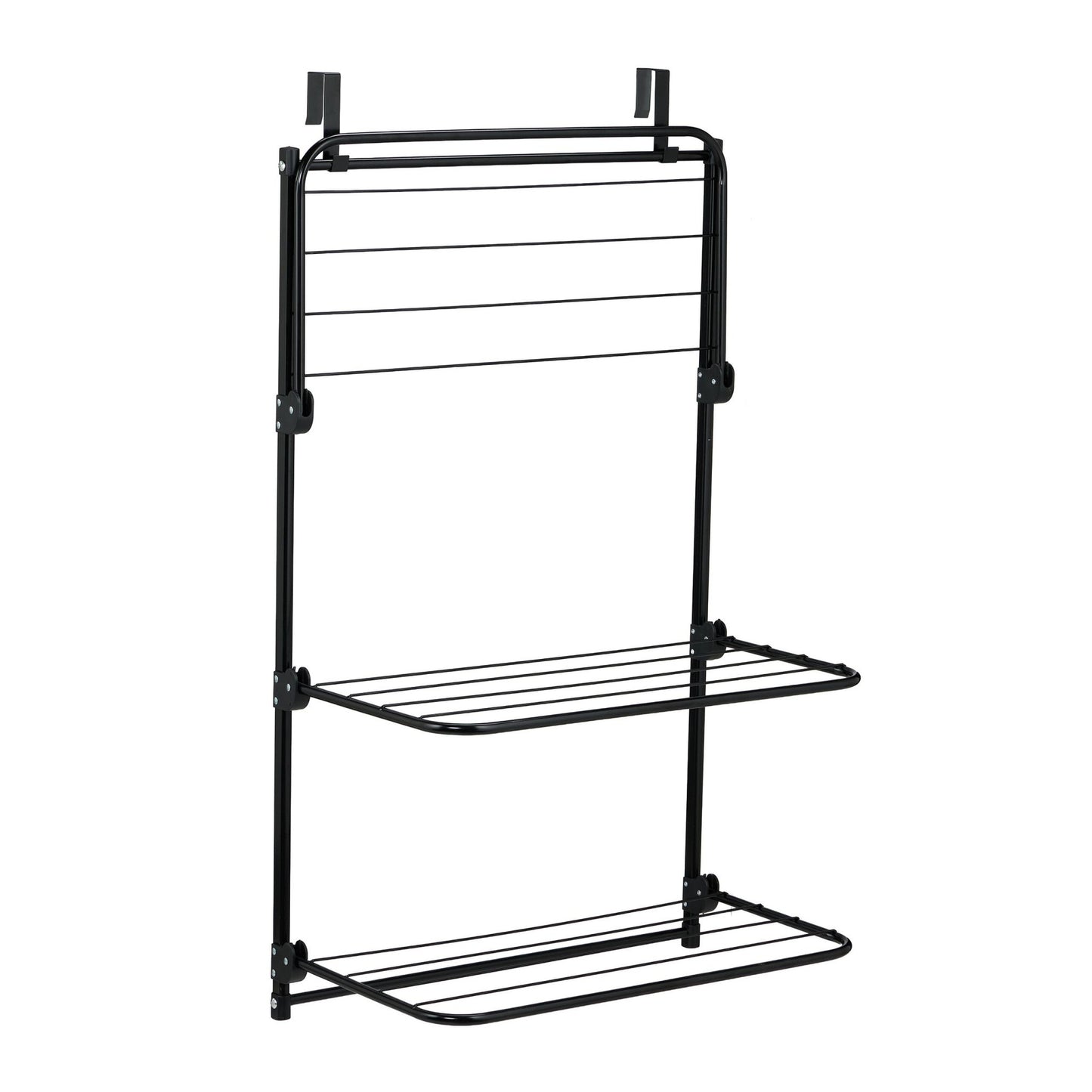 Door Hanging Laundry Drying Rack, Foldable Iron Design