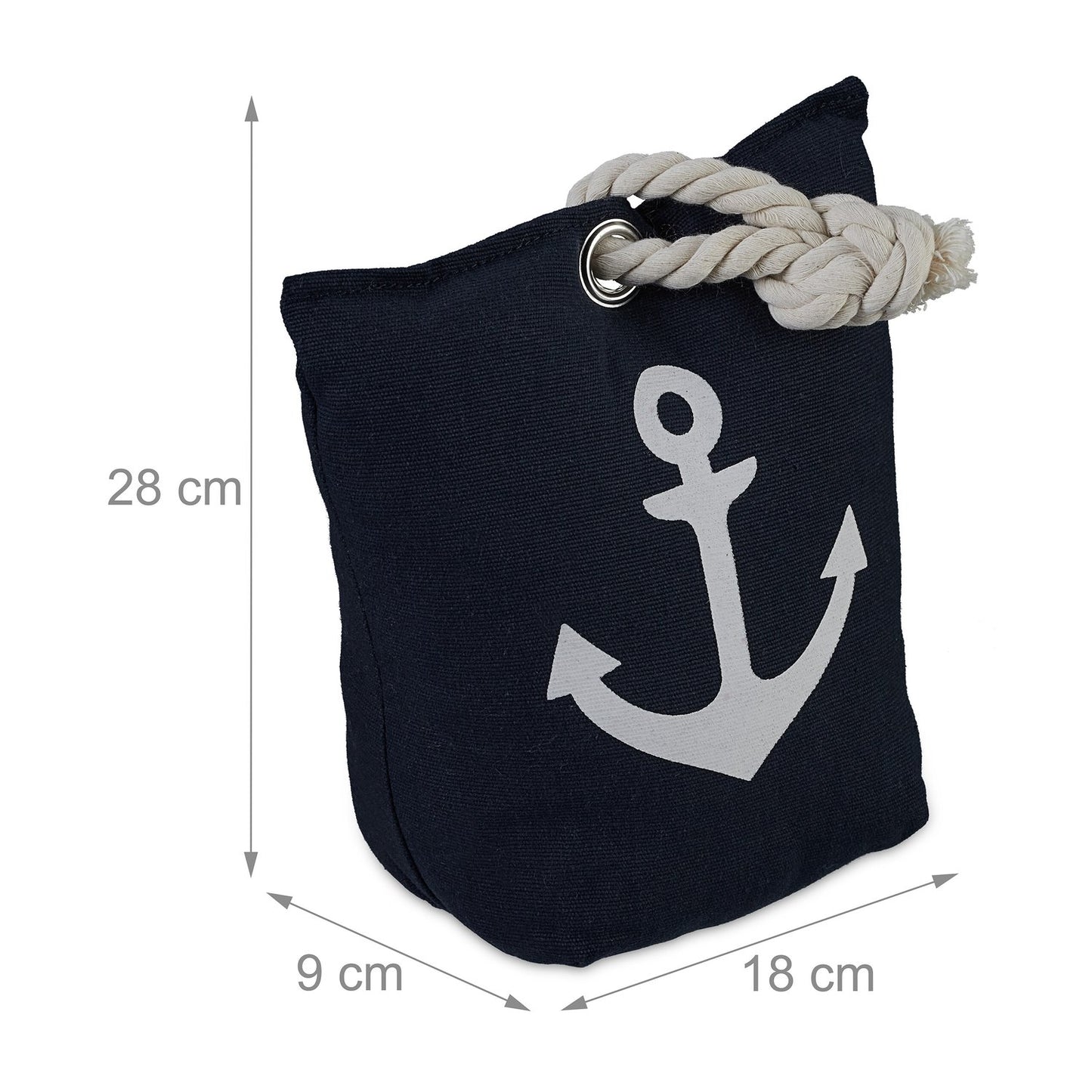 Door Stop Sandbag with Anchor Design, Fabric Doorstop