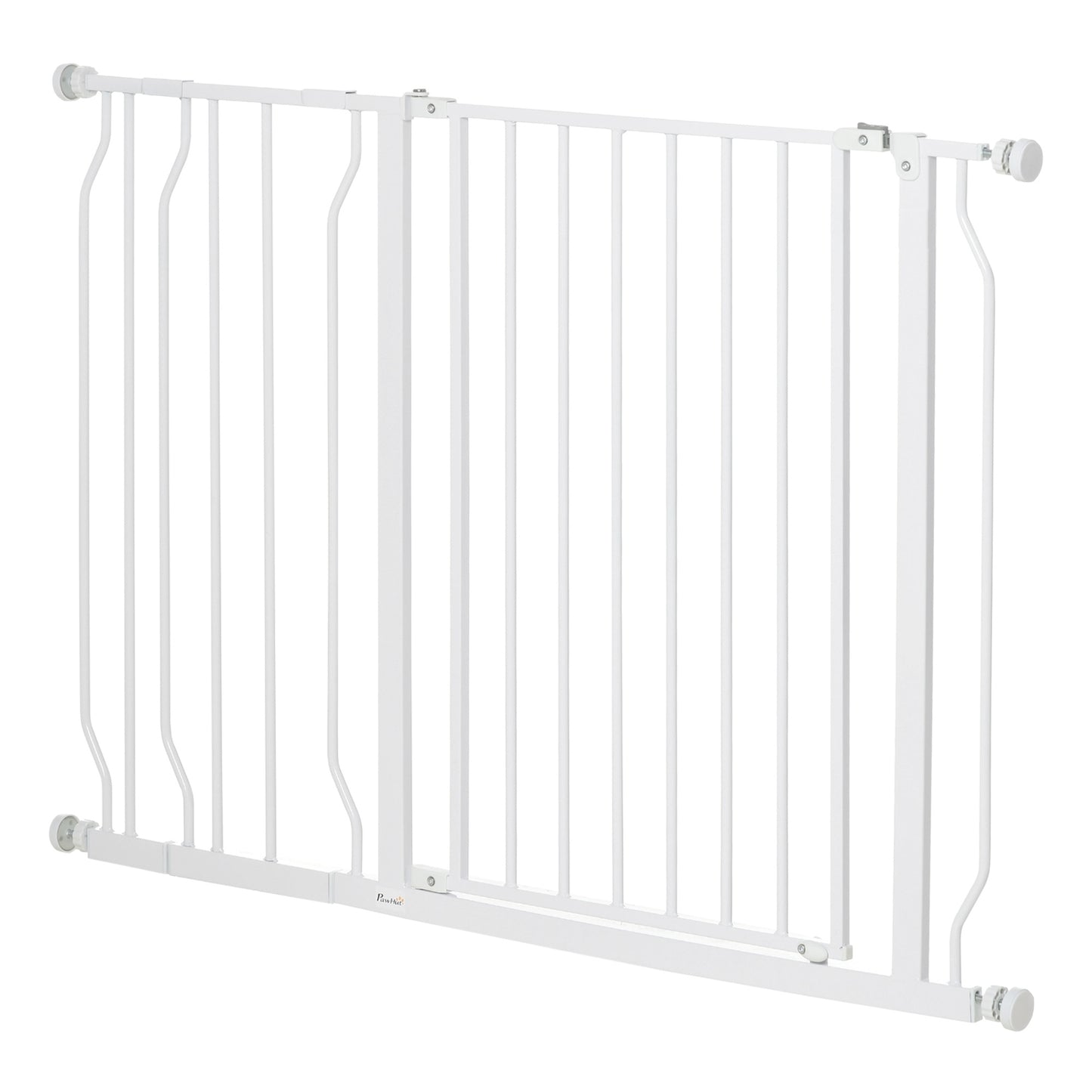 Adjustable dog and baby gate - No-Drill, Black, 75-115 cm
