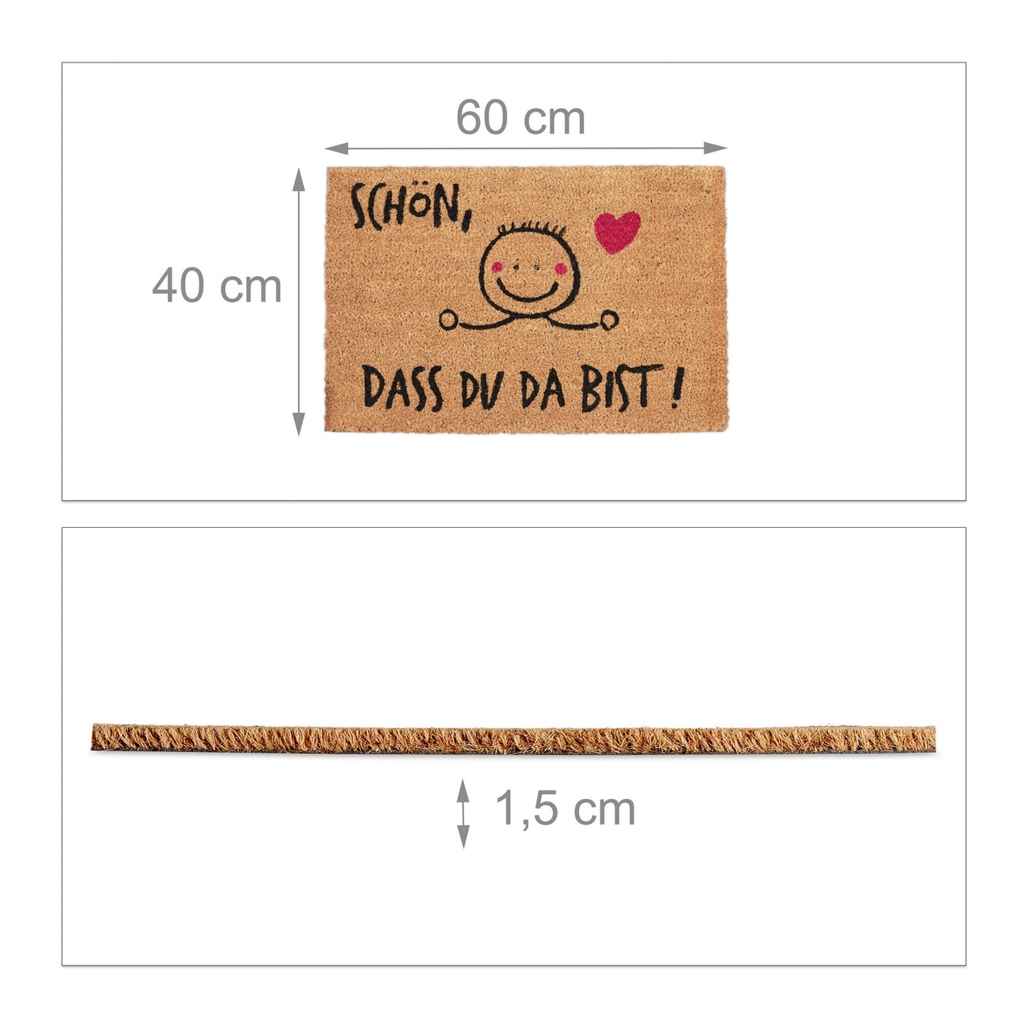 Door mat Coconut BEAUTIFUL THAT YOU ARE THERE