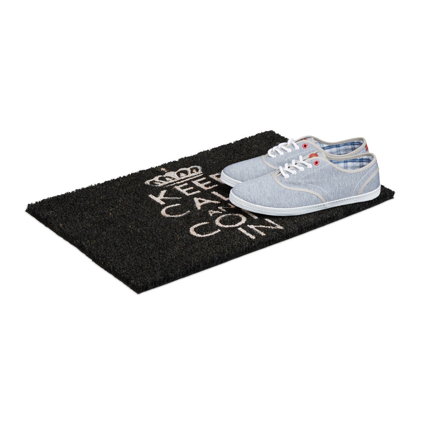 Door mat "Keep calm and come in" black