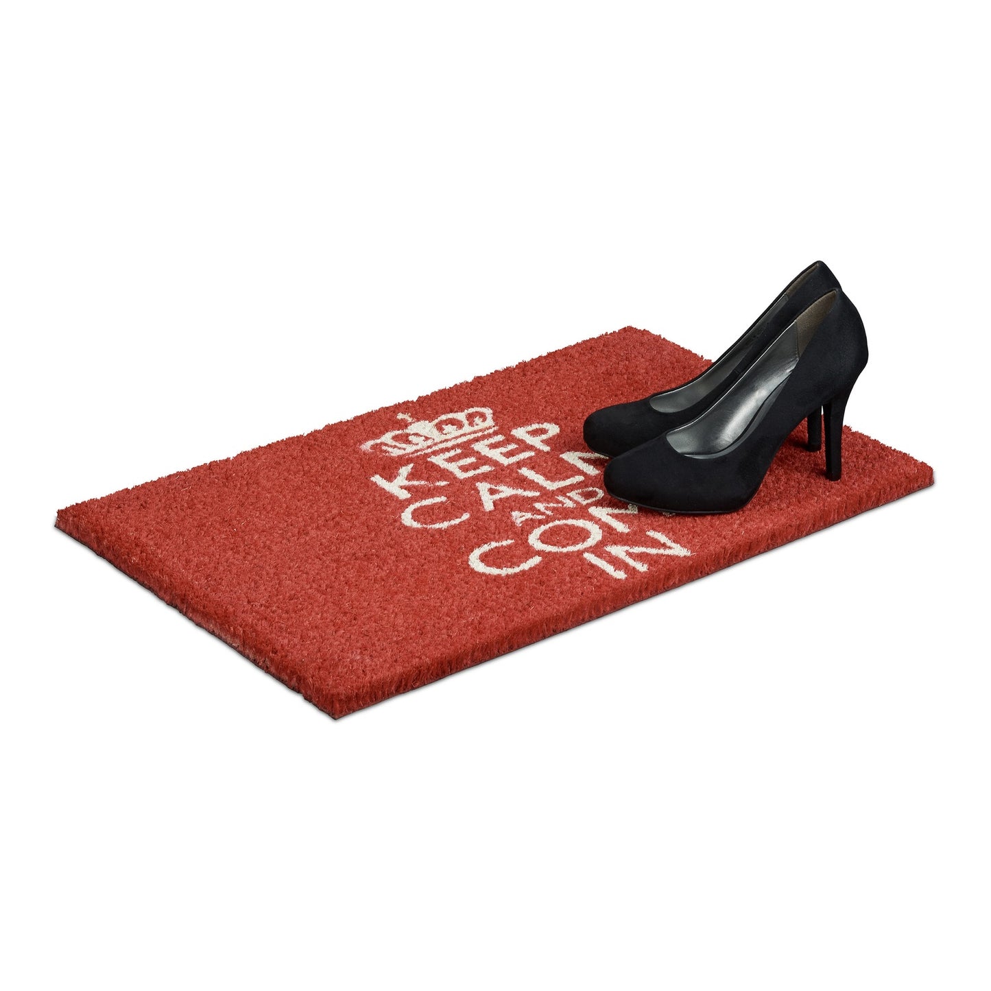 Door mat "Keep calm and come in" red