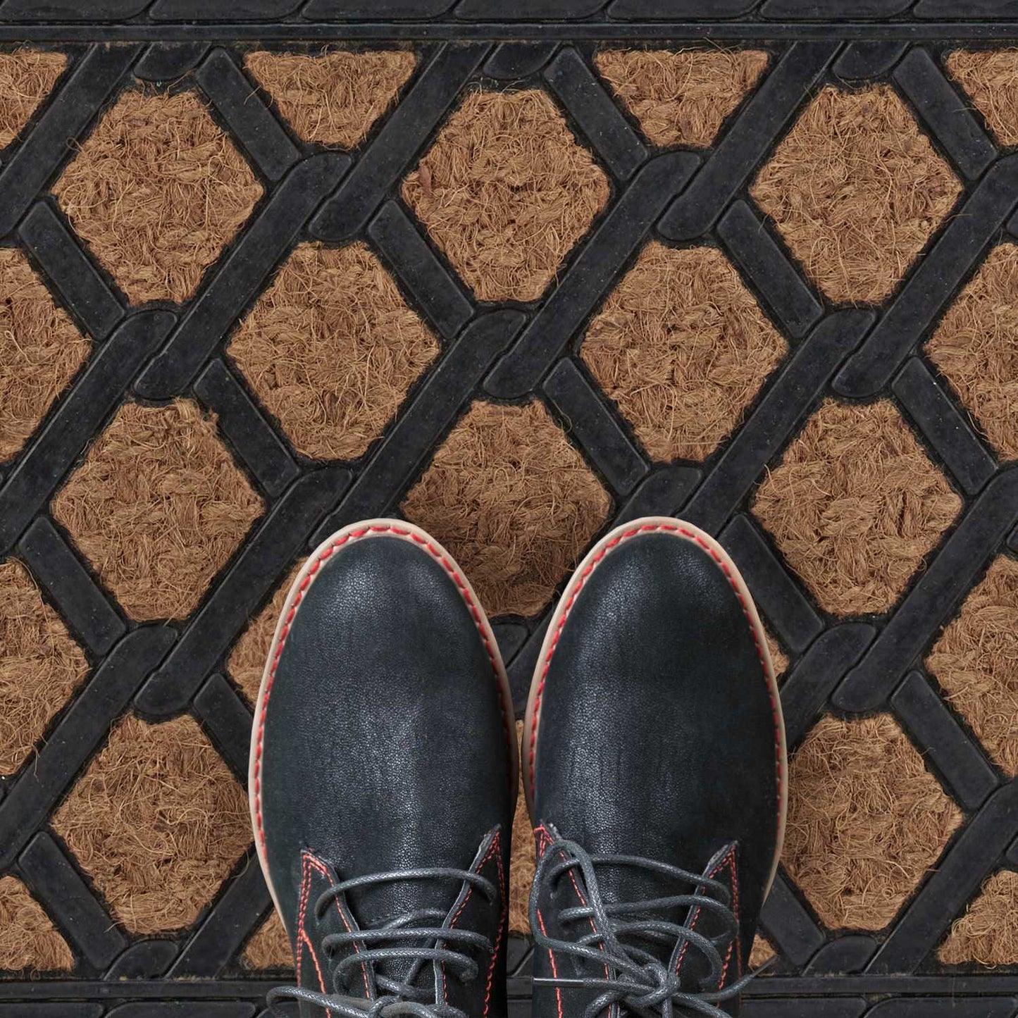 Door mat "chain" rubber & coconut
