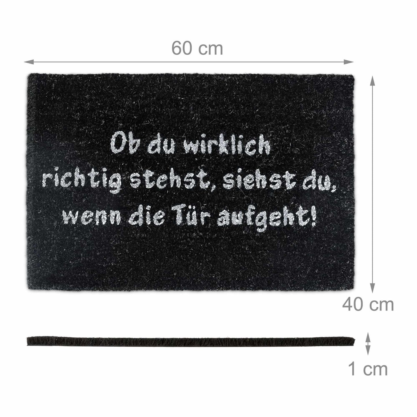 Door mat coconut SPRUCH