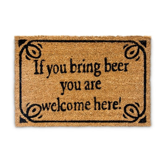 Door mat coconut fiber "Bring beer"