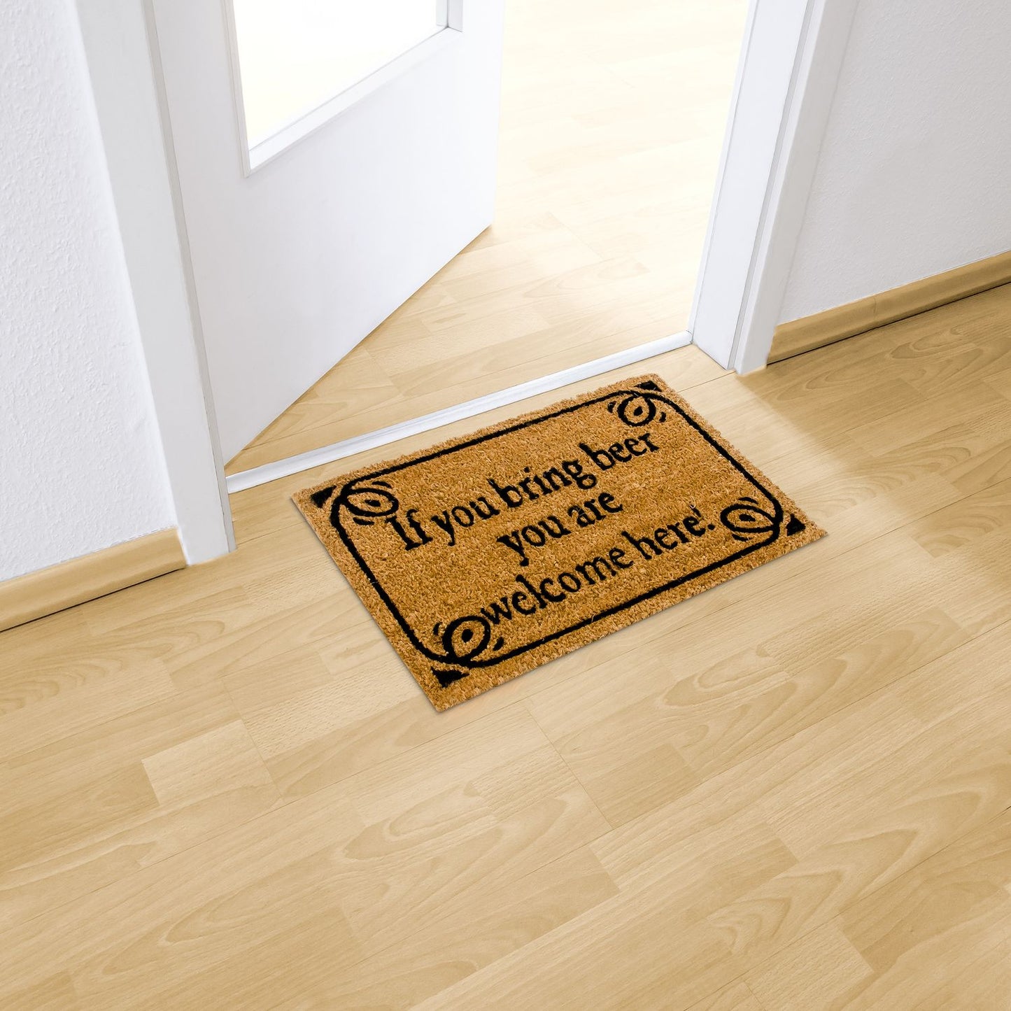 Door mat coconut fiber "Bring beer"