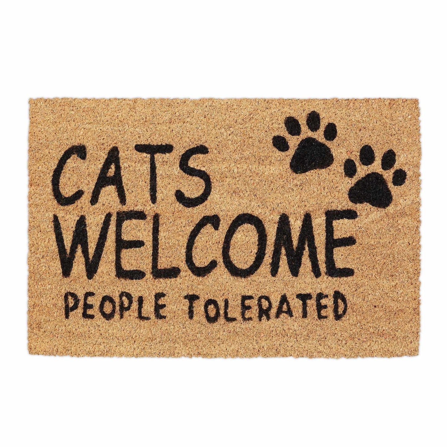Door mat coconut fiber Cats Welcome