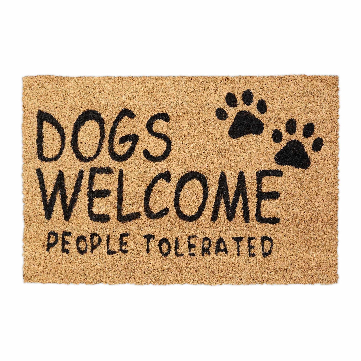 Door mat coconut fiber Dogs Welcome