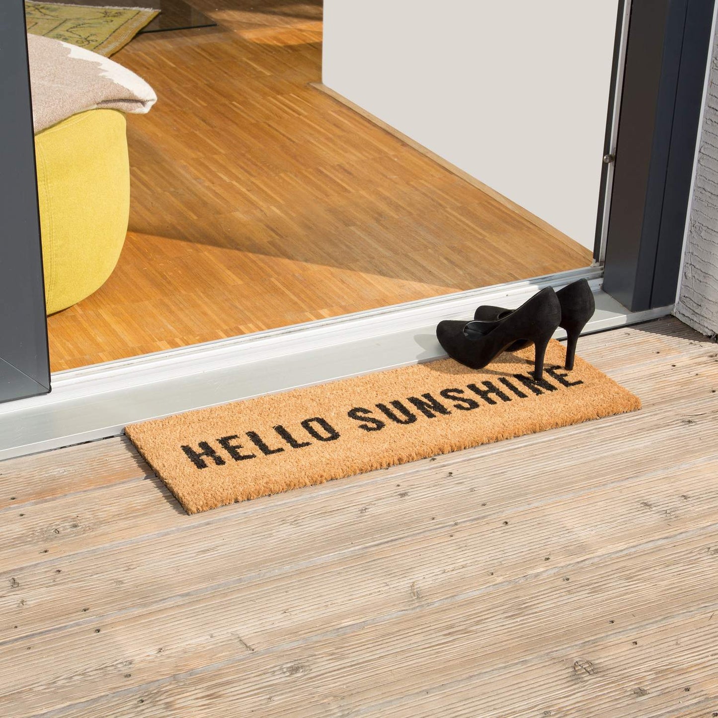 Door mat coconut fiber "Hello Sunshine"