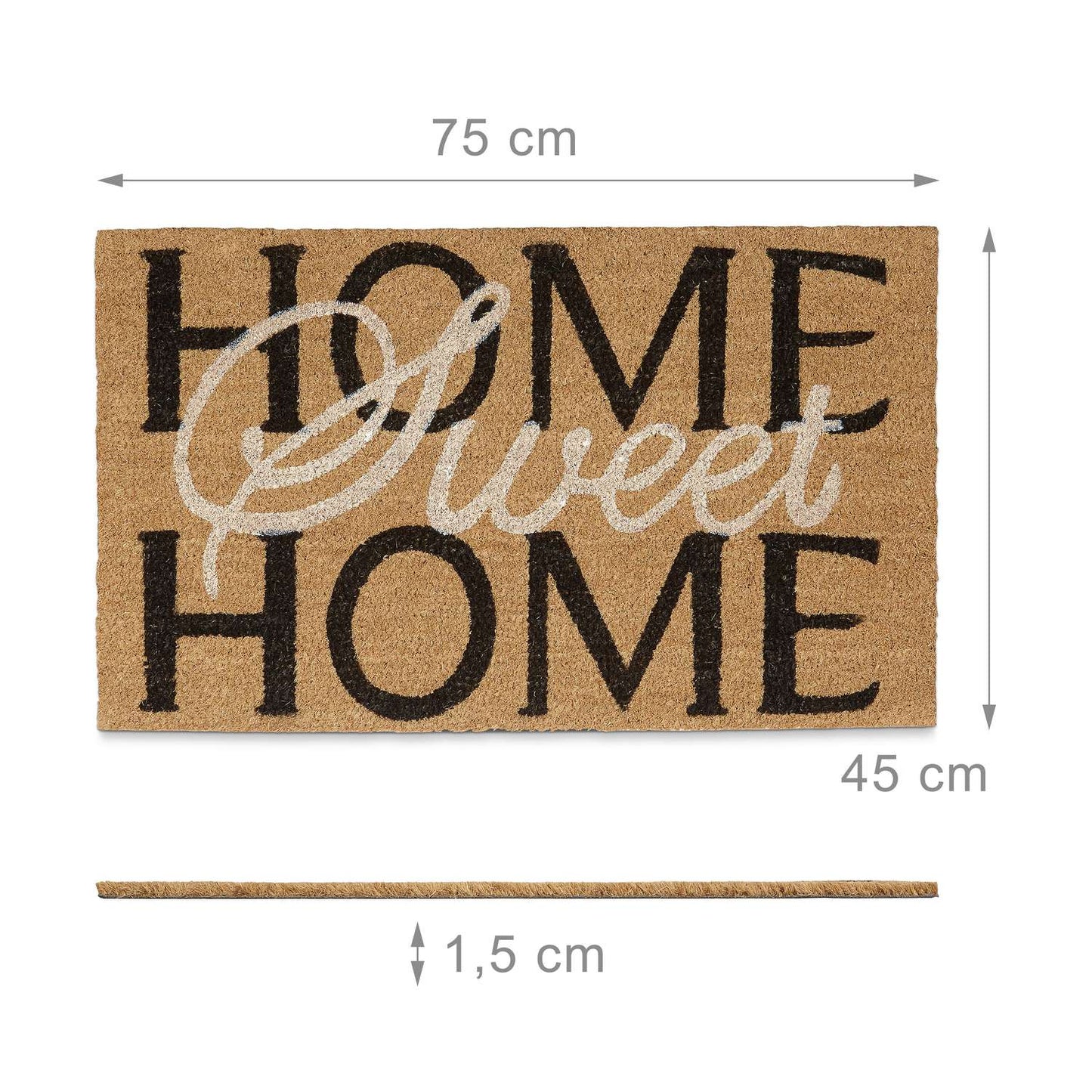 Door mat coconut fiber "Home Sweet Home"
