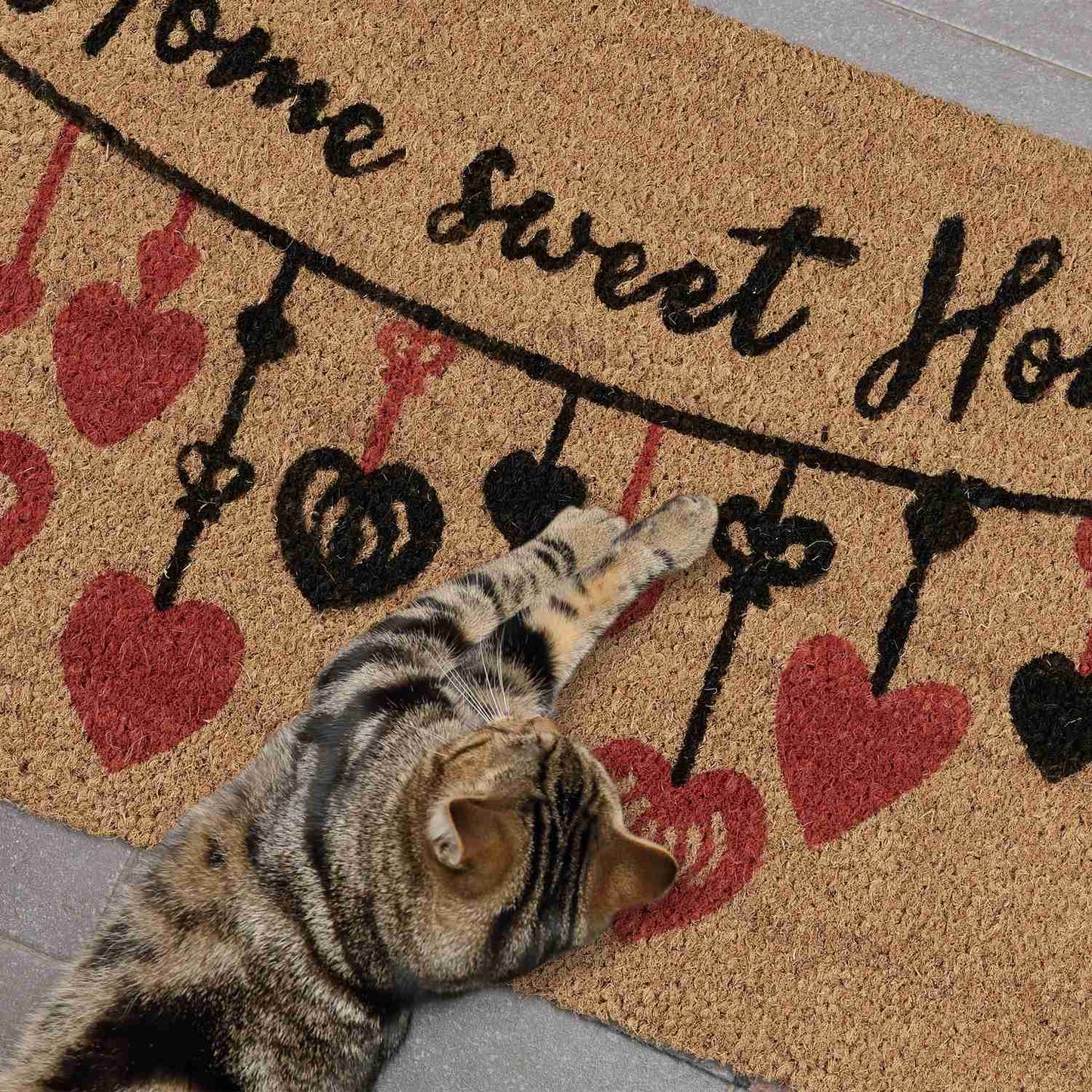 Door mat coconut fiber "Home Sweet Home"