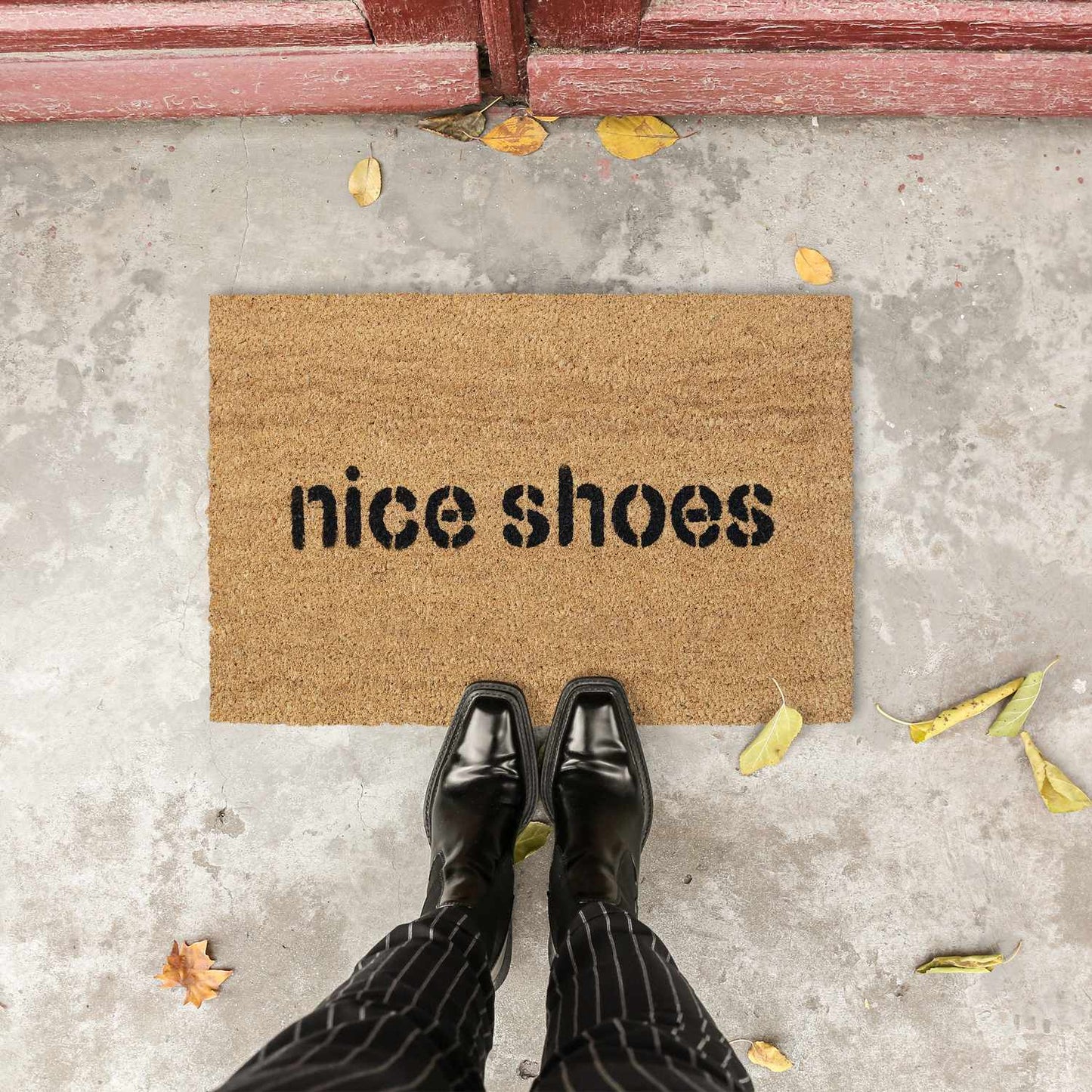 Door mat coconut fiber "Nice shoes"