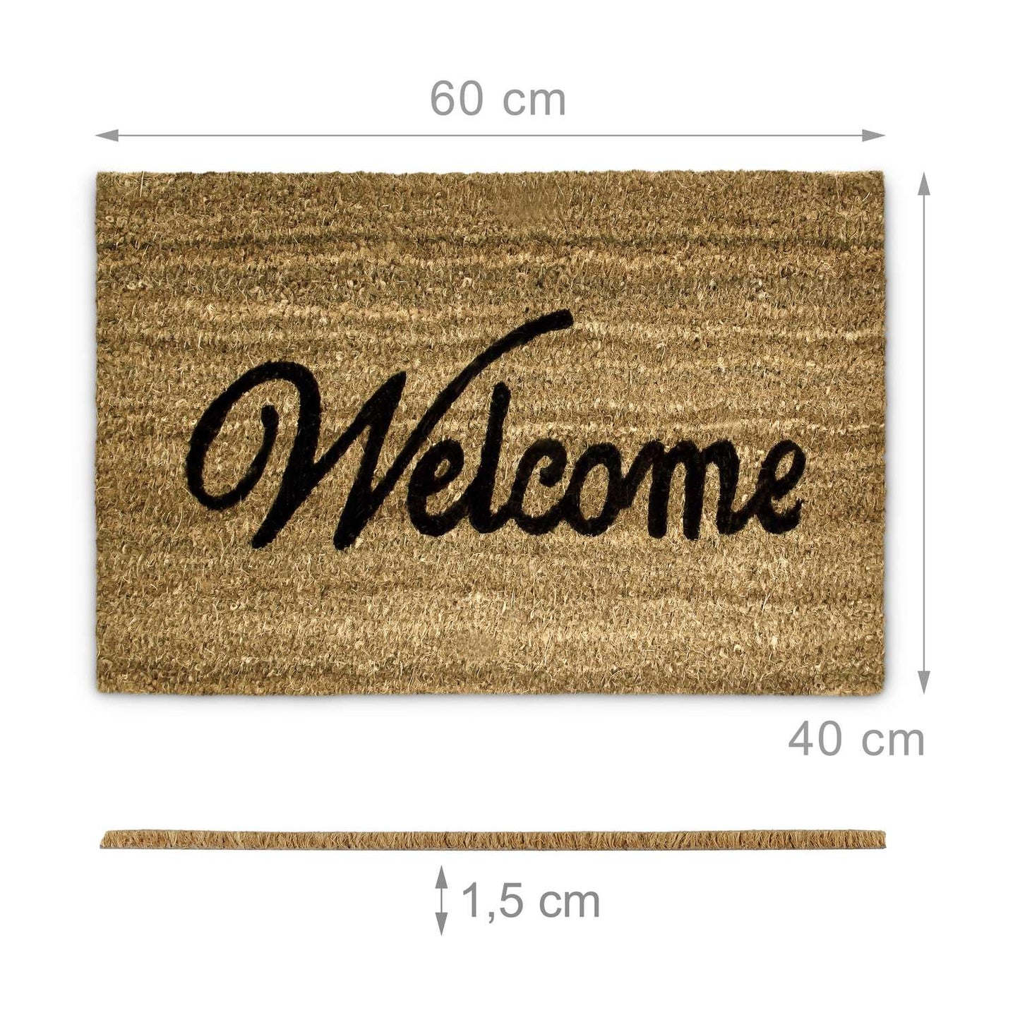 Door mat coconut fiber "Welcome"