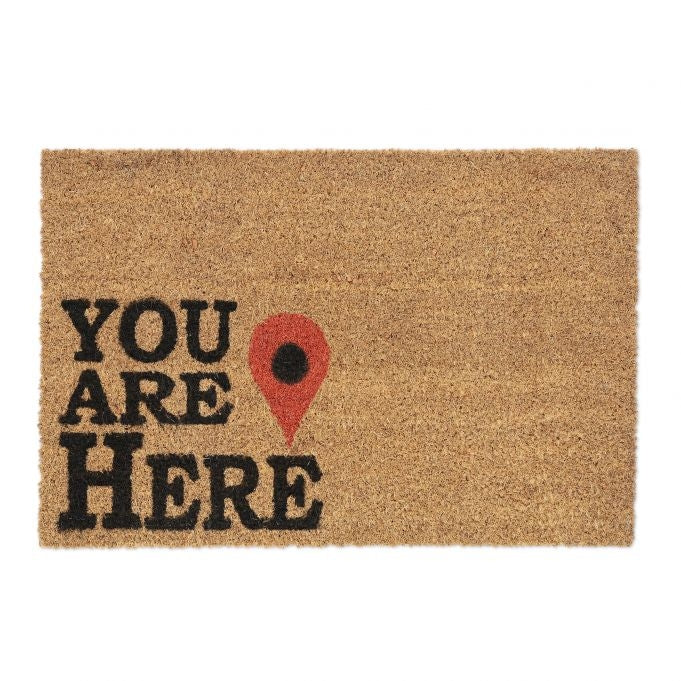 Door mat coconut fiber "You Are Here"