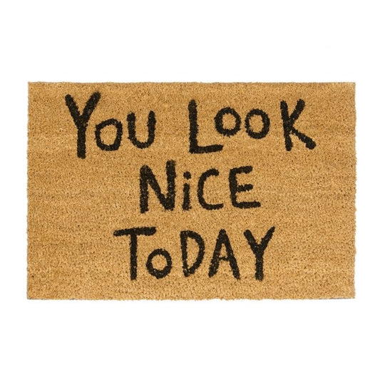 Doormat coconut fiber "You look nice..."