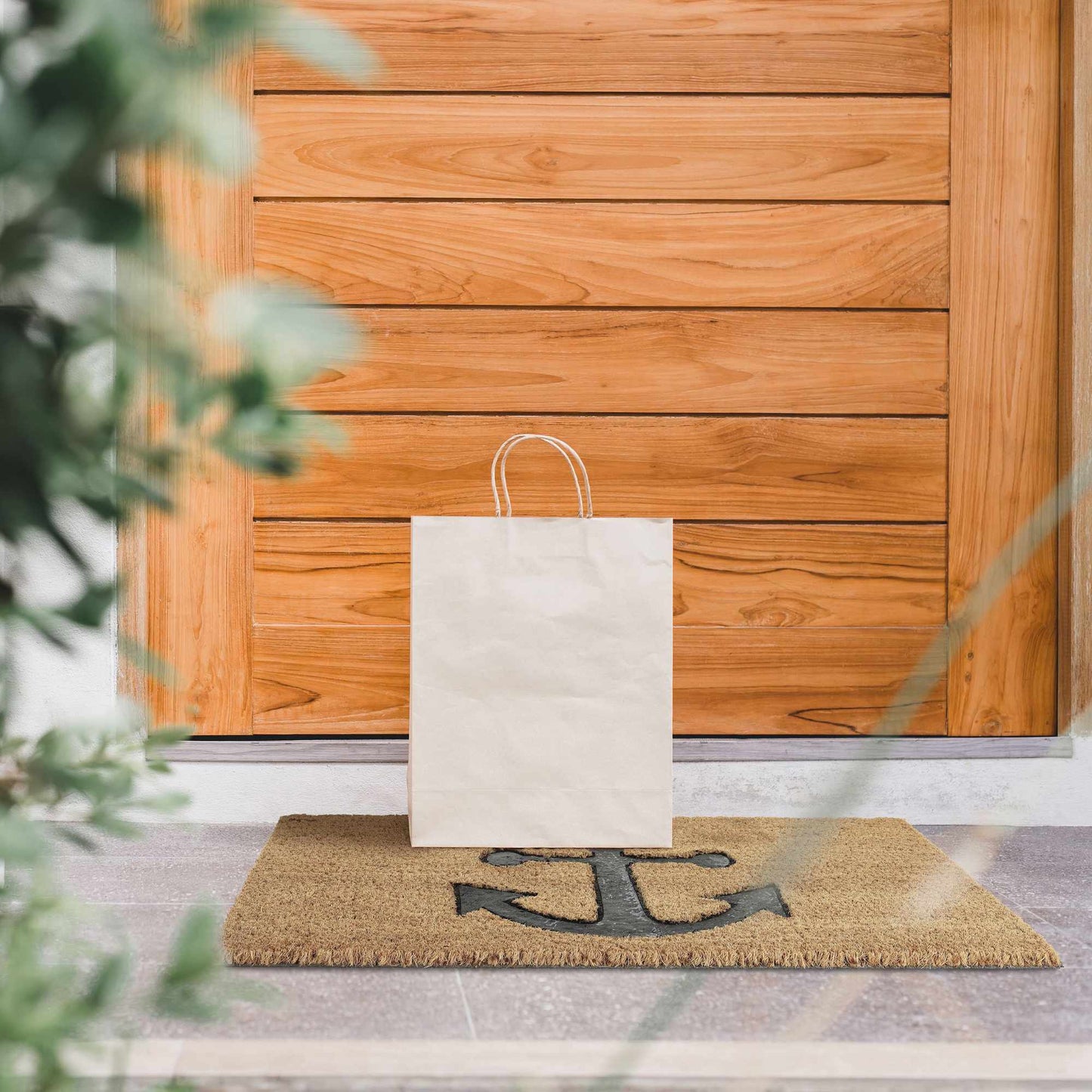 Doormat coconut fiber anchor