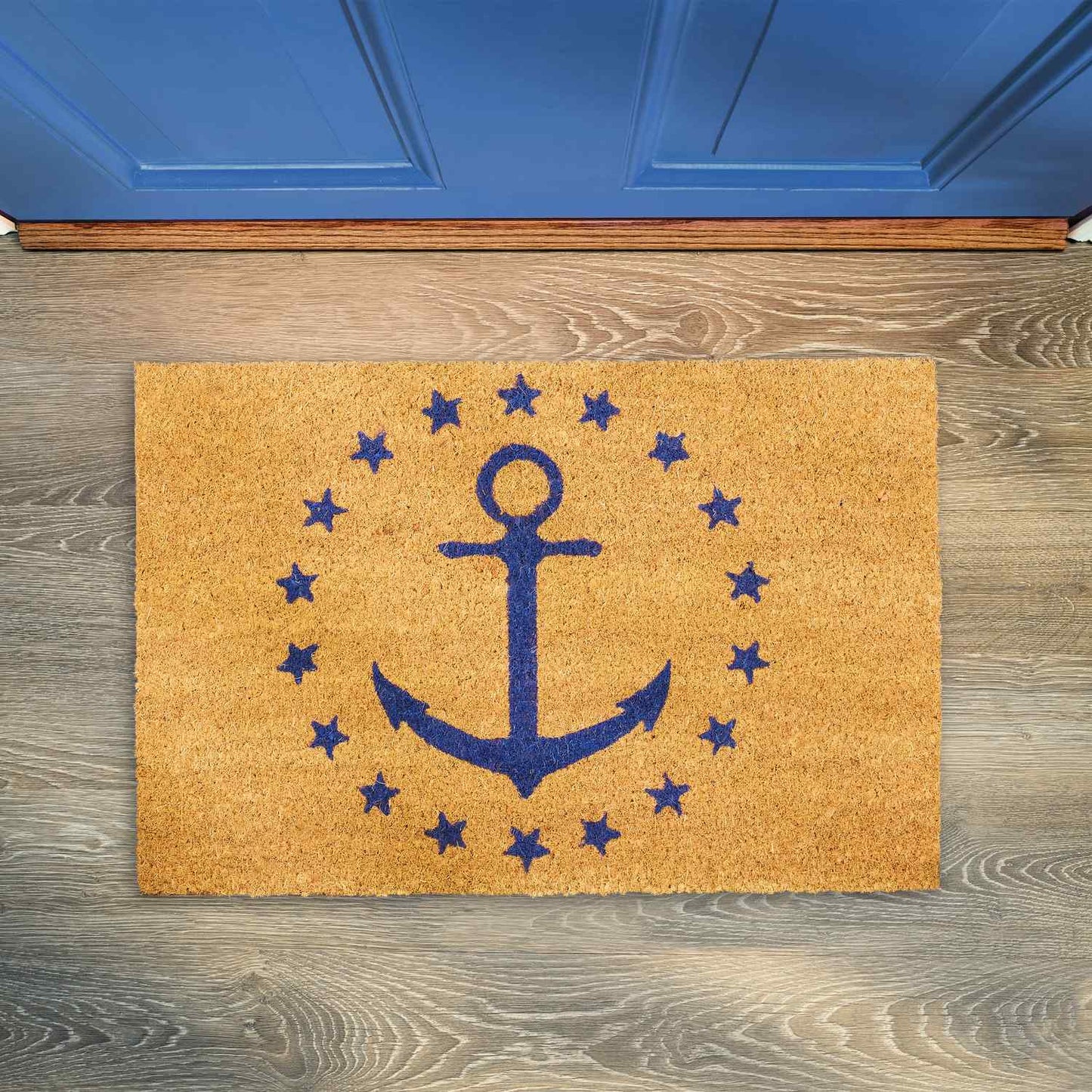 Doormat coconut fiber anchors & stars