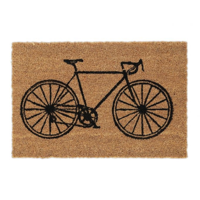 Doormat coconut fiber bicycle