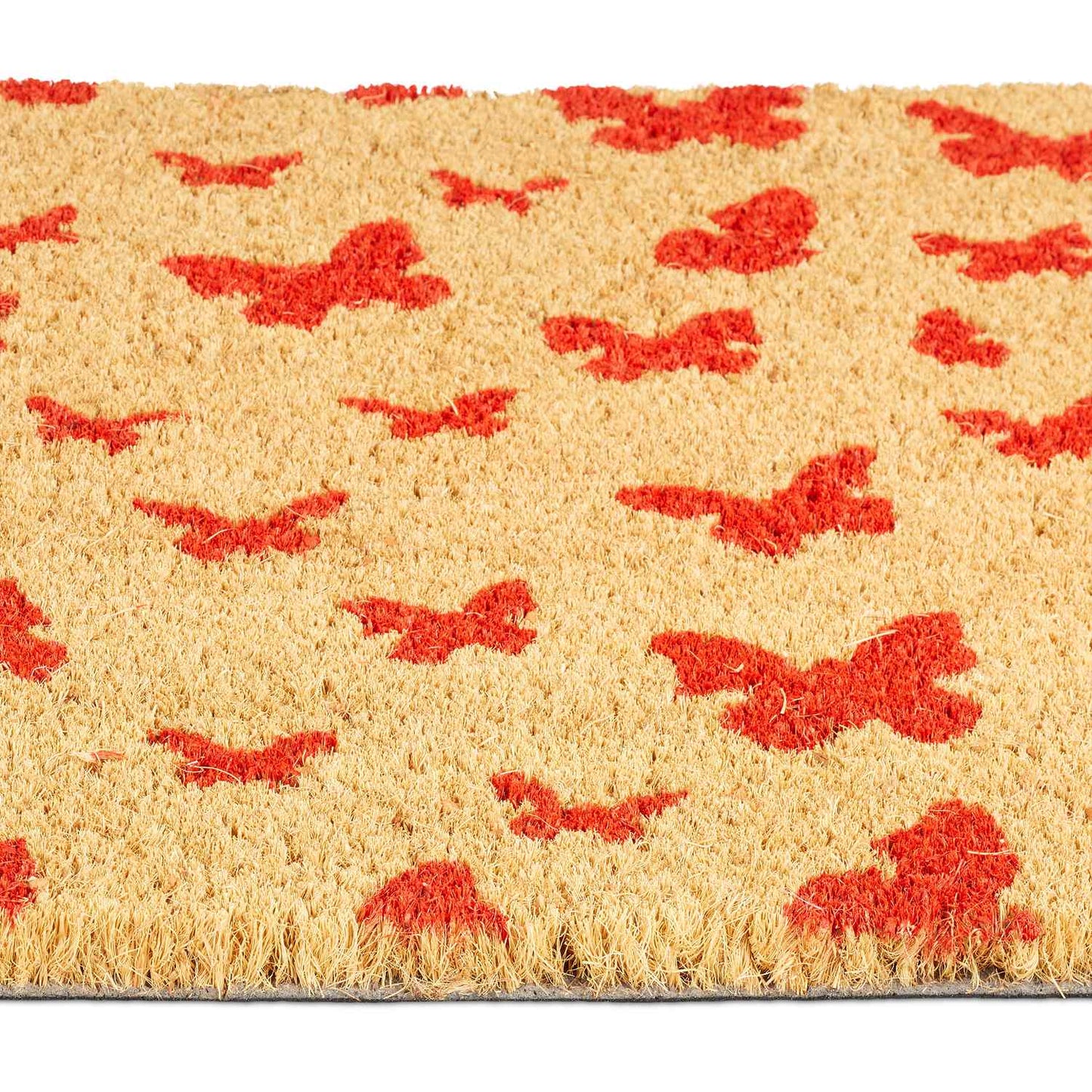 Doormat coconut fiber butterflies