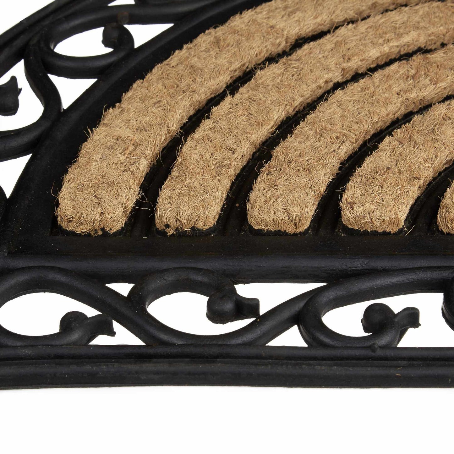 Door mat coconut fiber half moon