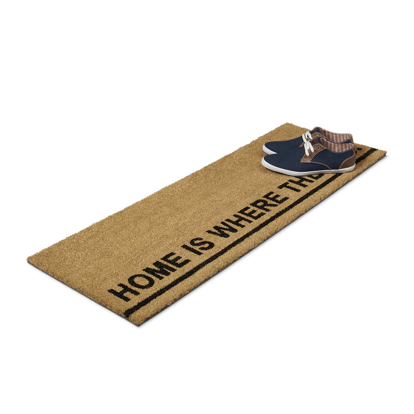 Door mat coconut fiber long "Home is ..."