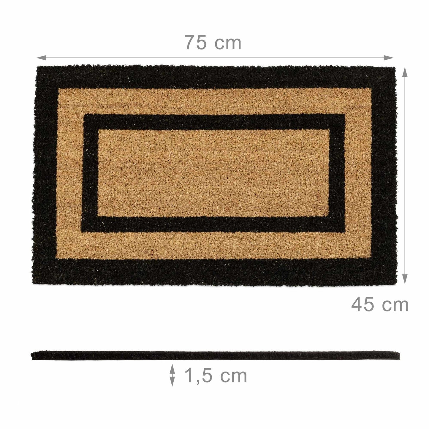 Doormat coconut fiber oblong