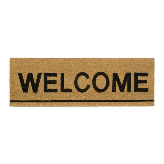 Door mat coconut fiber oblong "Welcome"
