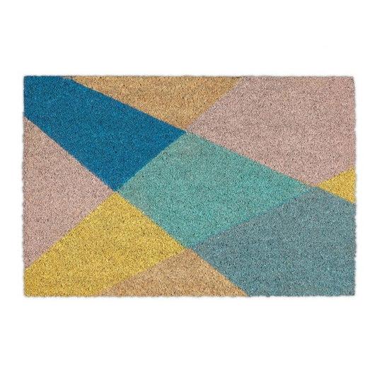 Door mat coconut fiber patterned