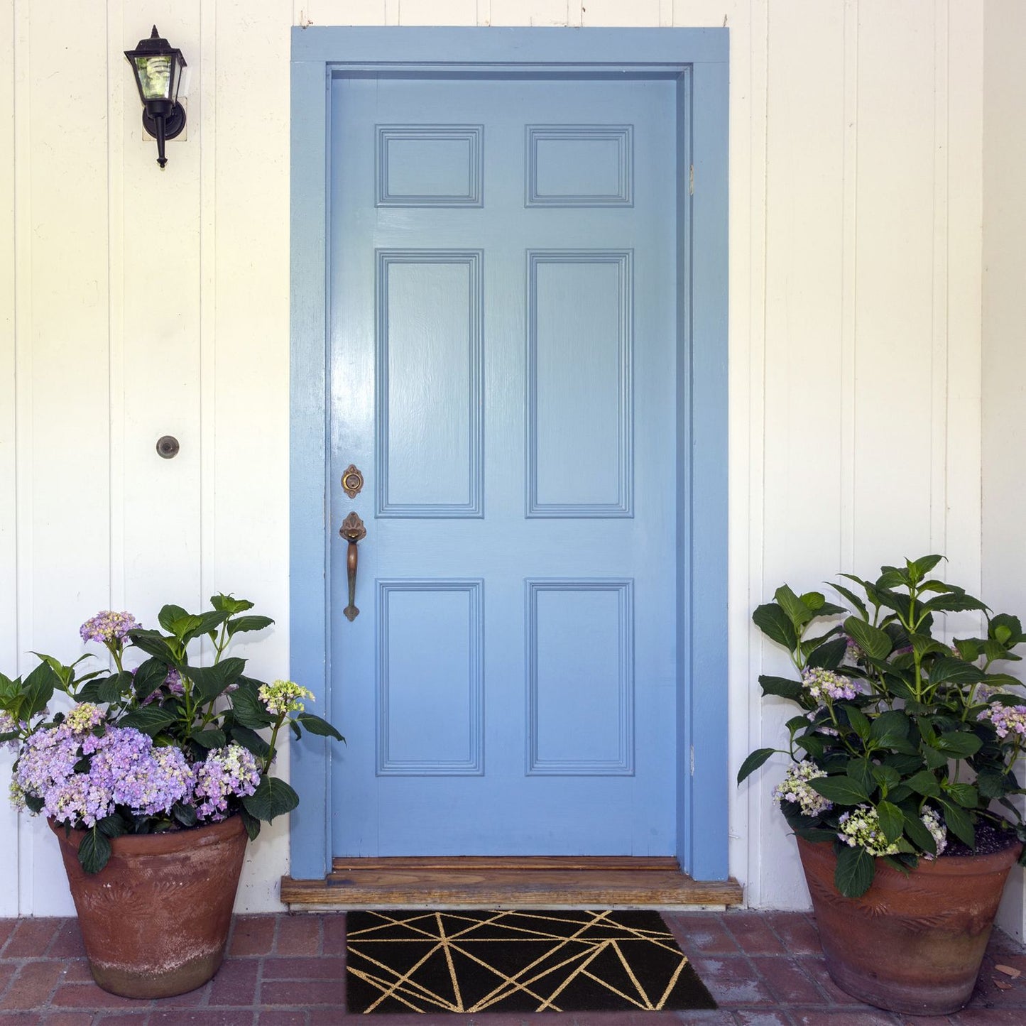 Door mat coconut fiber patterned