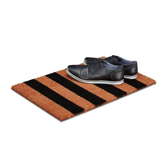 Door mat coconut fiber striped