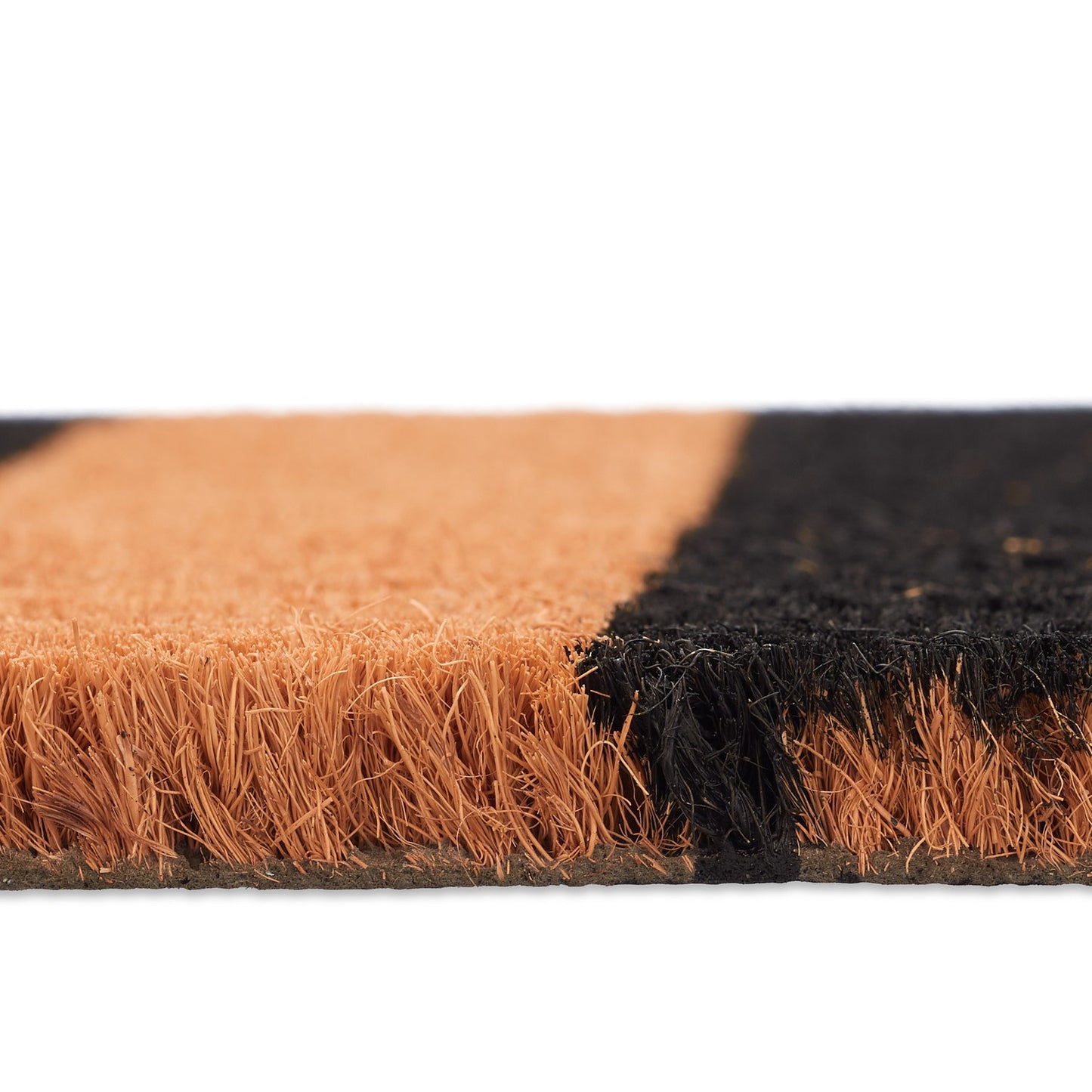 Door mat coconut fiber striped