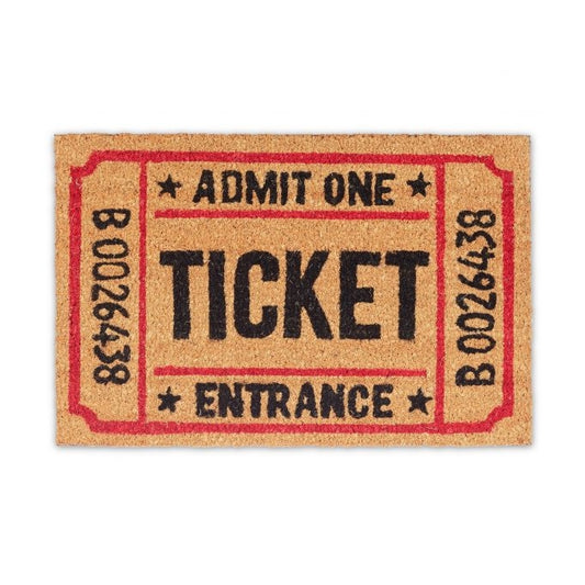 Door mat coconut fiber ticket