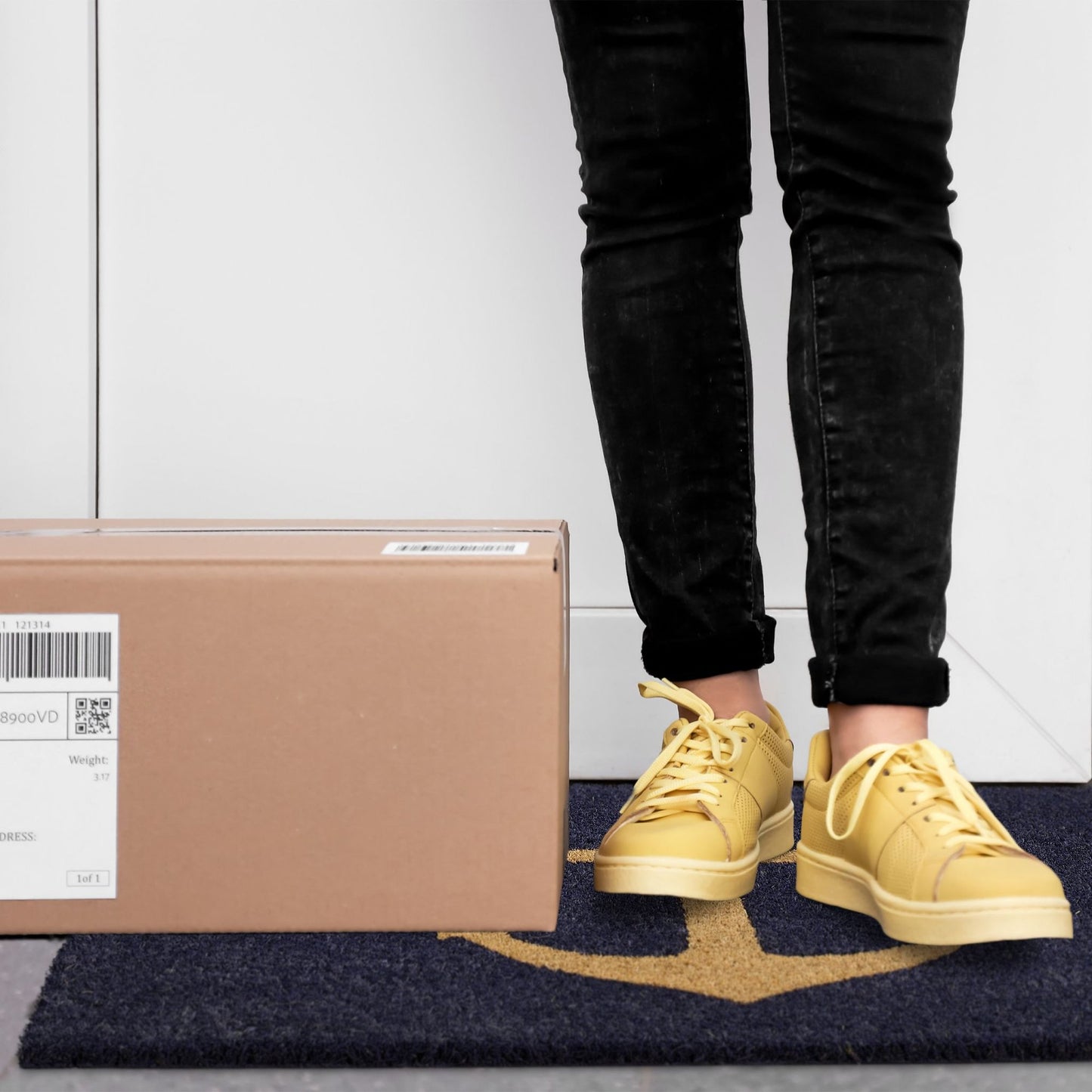 Doormat coconut fiber with anchor