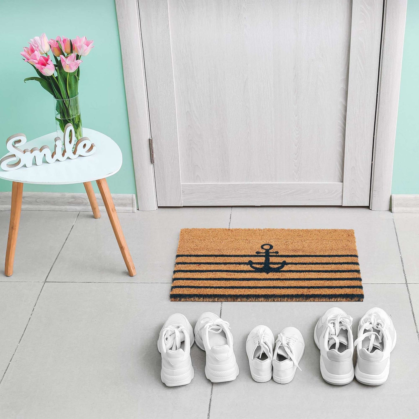 Doormat coconut fiber with anchor